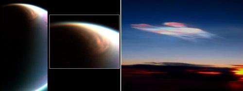 NASA identifies ice cloud above cruising altitude on Titan
