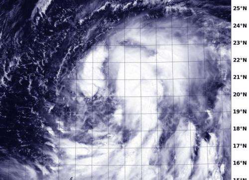 NASA-NOAA's Suomi NPP satellite sees Tropical Storm Kammuri coming together