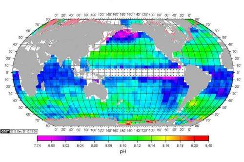 New global maps detail human-caused ocean acidification