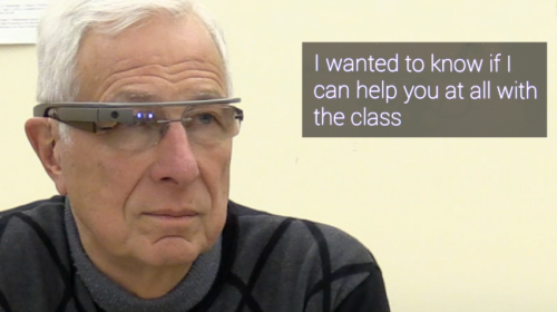 New software for Google Glass provides captions for hard-of-hearing users