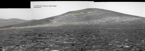 Opportunity rover starts 2nd decade by spectacular mountain summit and mineral goldmine