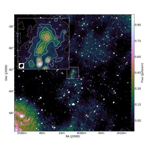 Radio galaxy discovery near Earth spurs more questions