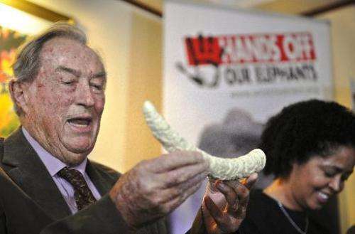 Renowned Kenyan palaeontologist, Richard Leakey, gives a press conference on March 19, 2014 in Nairobi