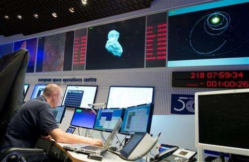 Rosetta space probe catches up with comet