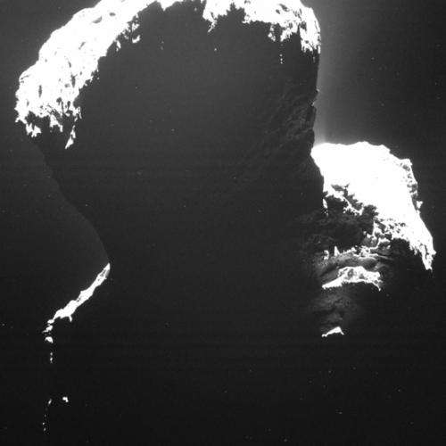 Rosetta: The dark side of the comet