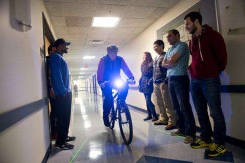 Smart bike pedals toward accident prevention