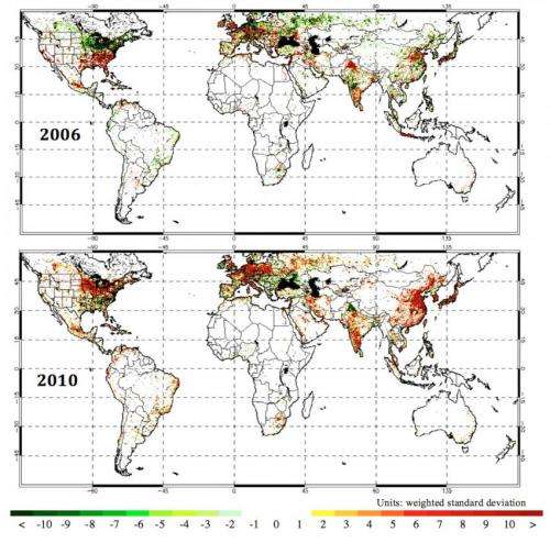 Study maps 15 years of carbon dioxide emissions on Earth