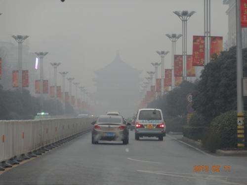 The causes of China’s record level fine particulate pollution in winter 2013