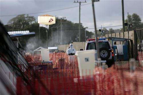 US Ebola labs, parts for clinic arrive in Liberia