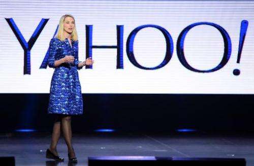 Yahoo! President and CEO Marissa Mayer delivers a keynote address at the 2014 International CES on January 7, 2014 in Las Vegas,
