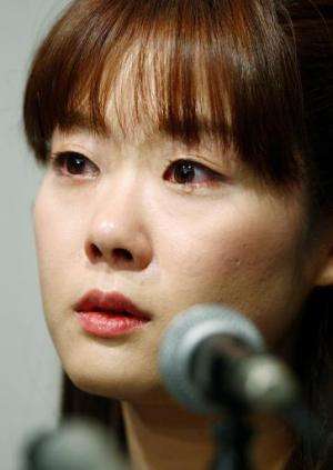 Haruko Obokata, 30, a female researcher of Japan's Riken Institute, pictured at a press conference in Osaka, western Japan on Ap