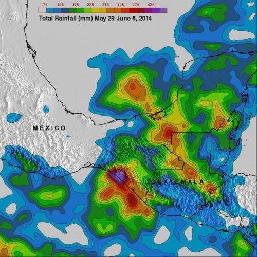 NASA's TRMM satellite analyzes Mexico's soaking tropical rains
