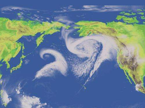 Researchers reconstruct Pacific storm track in climate model