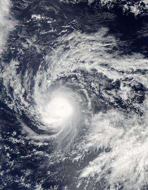 NASA's Aqua satellite watches Tropical Storm Ana intensifying