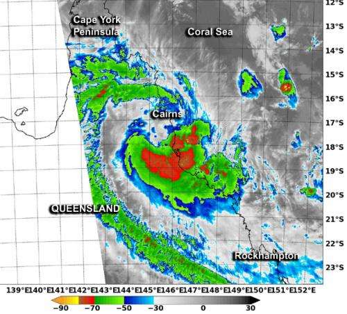 NASA sees Tropical Cyclone Ita over the Coral Sea