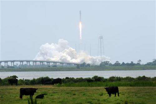 Space station shipment launched from Virginia