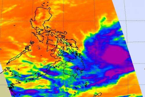 NASA satellite sees Tropical Depression Peipah approaching Philippines