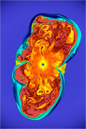 A 3-D model of stellar core collapse