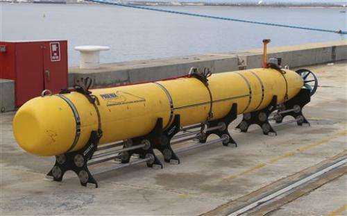 Deep water search for jet could turn on robot subs