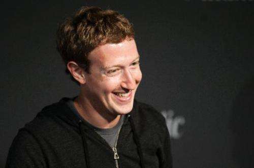Facebook Founder and CEO Mark Zuckerberg speaks during an interview session at the Newseum in Washington, DC, on September 18, 2