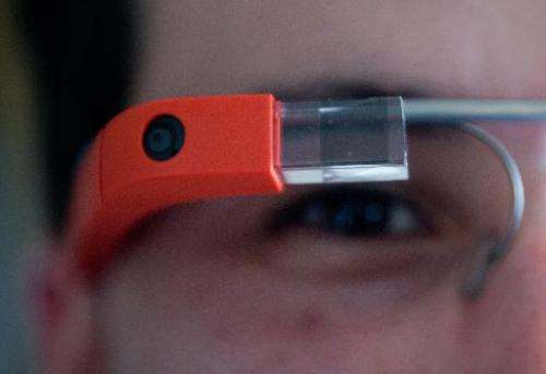 Google Glass is demonstarted at the National Press Club in Washington on April 4, 2014