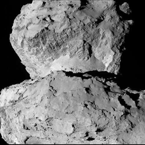 Image: Rosetta spies comet surface variations