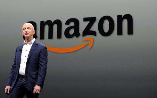 Jeff Bezos, CEO of Amazon, who is expected to unveil the firm's first smartphone on June 18, 2014, speaks Santa Monica, Californ