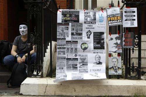 Julian Assange marks 2nd year in Ecuador's embassy