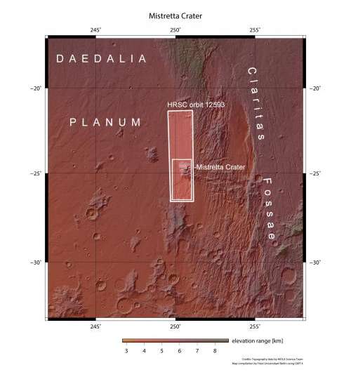 Lava floods the ancient plains of Mars
