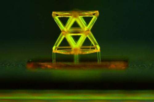 Nanostructured material based on repeating microscopic units has record-breaking stiffness at low density (w/ Video)
