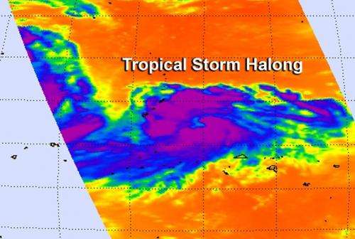 NASA sees developing Tropical Storm Halong causing warning