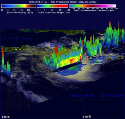 NASA sees ex-Tropical Cyclone Gillian's remnants persist