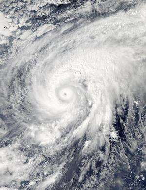 NASA sees Super Typhoon Nuri's eye open in 2 days