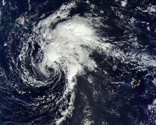 NASA's Terra Satellite sees wind shear affecting Tropical Storm Ana