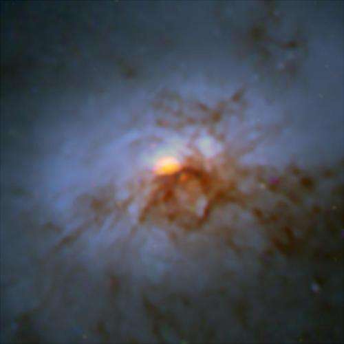 'Perfect storm' quenching star formation around a supermassive black hole
