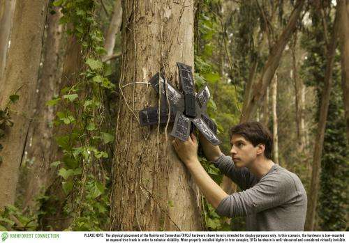 Recycled smartphones to catch illegal loggers and poachers in africa
