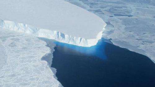 This undated photo courtesy of NASA shows Thwaites Glacier in Western Antarctica