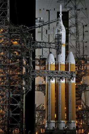 Wind gusts stall launch of new Orion spacecraft
