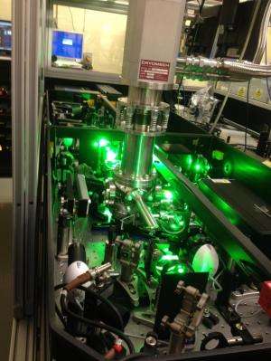 Breakthrough laser experiment reveals liquid-like motion of atoms in an ultra-cold cluster