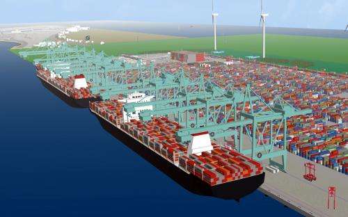 Researchers assessing harbor safety using simulations