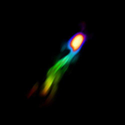 Observing galactic ‘blow out’
