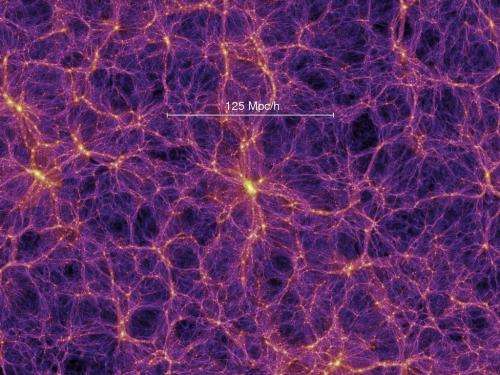 Cosmologists weigh cosmic filaments and voids