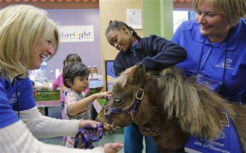 Horse trots into hospital: It's therapy, no joke (Update)