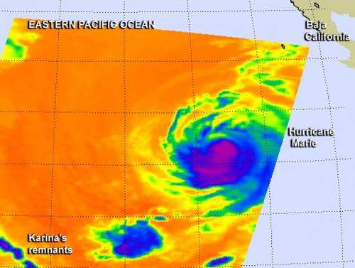NASA sees massive Marie close enough to affect southern California coast