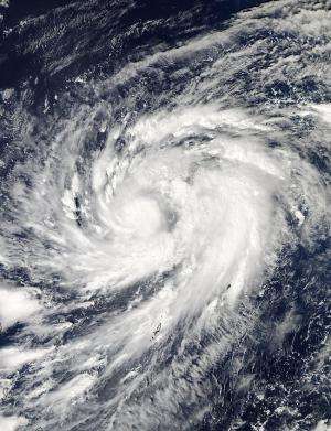 NASA sees Super Typhoon Nuri's eye open in 2 days