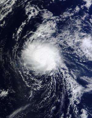 NASA's Terra satellite shows a more organized Tropical Storm Ana