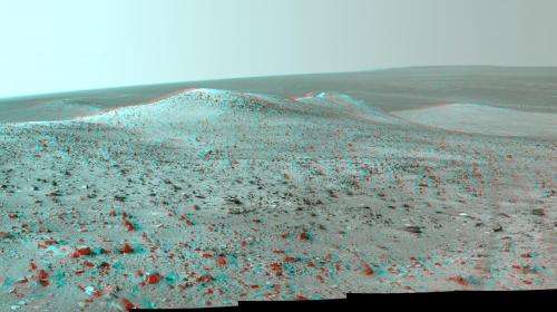 Opportunity rover gets panorama image at 'Wdowiak Ridge'