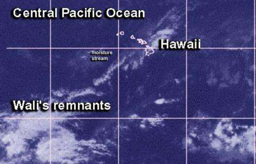 Tropical Storm Wali no more, but remnants soaked Hawaii
