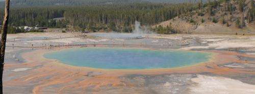 Yellowstone's thermal springs -- their colors unveiled