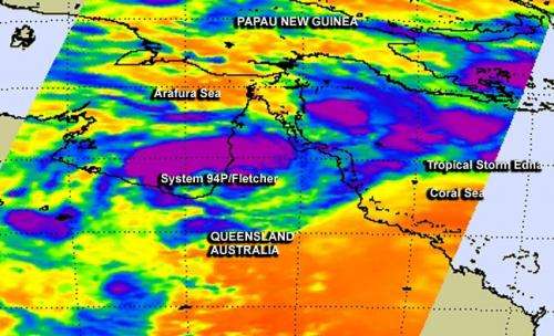 NASA satellite catches Australia's newborn Tropical Storm Edna and stubborn Fletcher